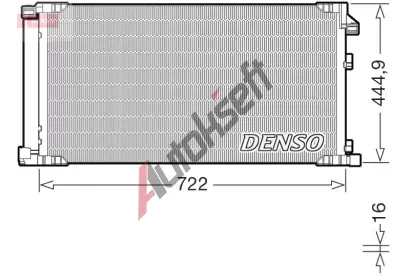 DENSO Kondenzátor klimatizace DEN DCN51019, DCN51019 DENSO Kondenzátor klimatizace DEN DCN51019, DCN51019