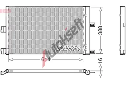 DENSO Kondenzátor klimatizace DEN DCN99080, DCN99080 DENSO Kondenzátor klimatizace DEN DCN99080, DCN99080