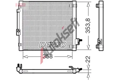 DENSO Kondenztor klimatizace DEN DCN99081, DCN99081