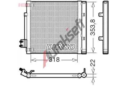 DENSO Kondenztor klimatizace DEN DCN99082, DCN99082