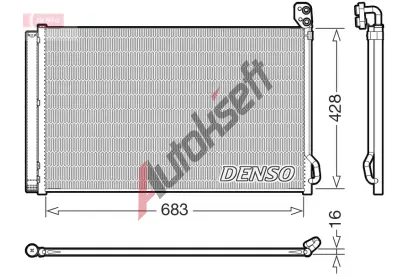 DENSO Kondenztor klimatizace DEN DCN99083, DCN99083
