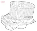 DENSO Vnitn ventiltor ‐ DEN DEA02003