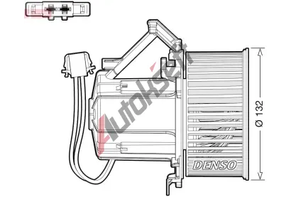 DENSO Vnitn ventiltor DEN DEA02009, DEA02009