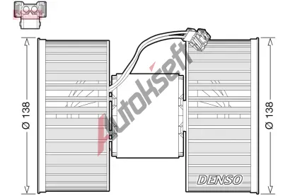 DENSO Vnitn ventiltor DEN DEA05006, DEA05006