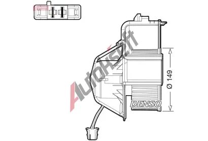 DENSO Vnitn ventiltor DEN DEA05007, DEA05007