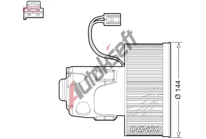 DENSO Vnitn ventiltor DEN DEA05008, DEA05008