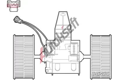 DENSO Vnitn ventiltor DEN DEA05009, DEA05009