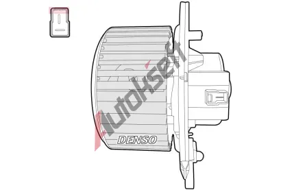 DENSO Vnitn ventiltor DEN DEA12004, DEA12004