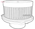 DENSO Vnitřní ventilátor DEN DEA17014, DEA17014