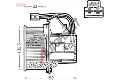 DENSO Vnit�n� ventil�tor DEN DEA17018, DEA17018