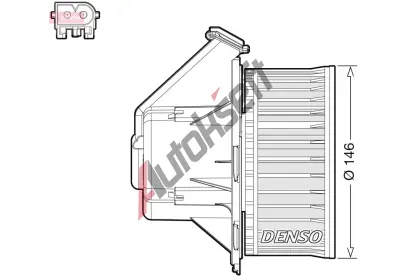 DENSO Vnitn ventiltor DEN DEA17032, DEA17032