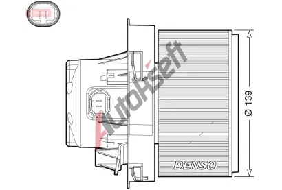 DENSO Vnitn ventiltor DEN DEA21012, DEA21012