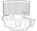 Vnitn ventiltor DENSO ‐ DEN DEA23014