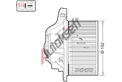 DENSO Vnitn ventiltor DEN DEA41015, DEA41015