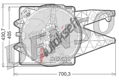 DENSO Vtrk chlazen motoru DEN DER01020, DER01020