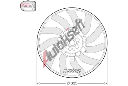 DENSO Vtrk chlazen motoru DEN DER02008, DER02008
