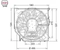 Vtrk chlazen motoru DENSO ‐ DEN DER05008