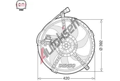 DENSO Vtrk chlazen motoru DEN DER05009, DER05009