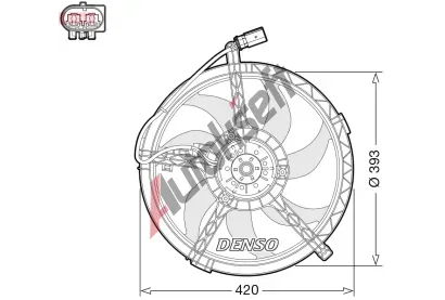 DENSO Vtrk chlazen motoru DEN DER05010, DER05010