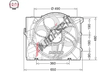 DENSO Vtrk chlazen motoru DEN DER05011, DER05011
