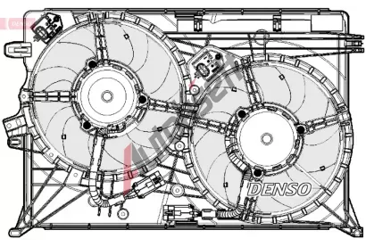 DENSO Vtrk chlazen motoru DEN DER09075, DER09075
