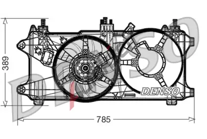 DENSO Vtrk chlazen motoru DEN DER09084, DER09084
