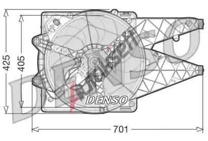 DENSO Vtrk chlazen motoru DEN DER09101, DER09101
