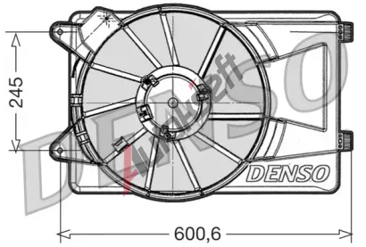 DENSO Vtrk chlazen motoru DEN DER09305, DER09305