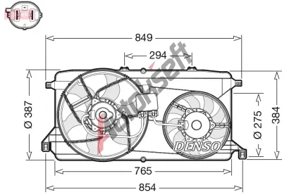 DENSO Vtrk chlazen motoru DEN DER10009, DER10009
