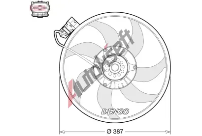 DENSO Vtrk chlazen motoru DEN DER20017, DER20017