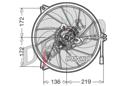 DENSO Vtrk chlazen motoru DEN DER21006, DER21006