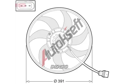 DENSO Vtrk chlazen motoru DEN DER32014, DER32014