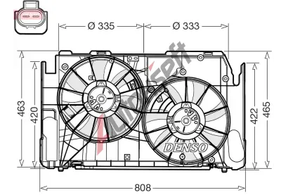DENSO Vtrk chlazen motoru DEN DER50002, DER50002