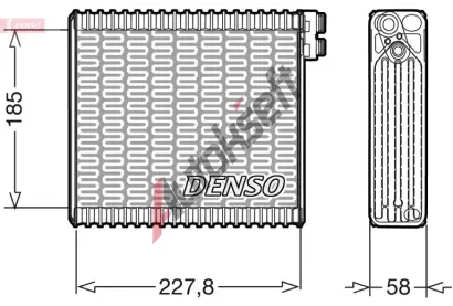 DENSO Vparnk klimatizace DEN DEV09011, DEV09011