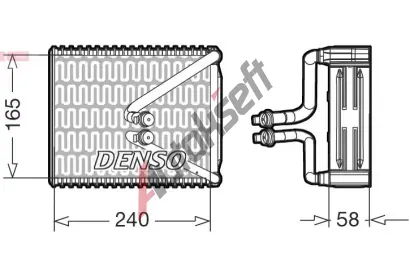 DENSO Výparník klimatizace DEN DEV09080, DEV09080 DENSO Výparník klimatizace DEN DEV09080, DEV09080