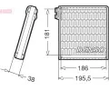 Vparnk klimatizace DENSO ‐ DEN DEV09103