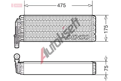 DENSO Vparnk klimatizace DEN DEV12003, DEV12003