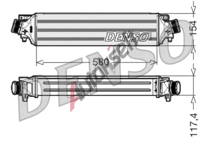 DENSO Chladič vzduchu intercooler DEN DIT01002, DIT01002 DENSO Chladič vzduchu intercooler DEN DIT01002, DIT01002
