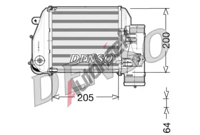 DENSO Chladi vzduchu intercooler DEN DIT02024, DIT02024