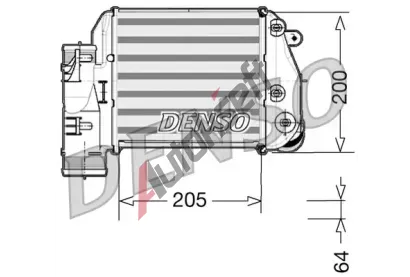 DENSO Chladi vzduchu intercooler DEN DIT02025, DIT02025