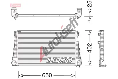 DENSO Chladi� vzduchu intercooler DEN DIT06003, DIT06003