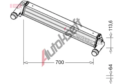 DENSO Chladi vzduchu intercooler DEN DIT06010, DIT06010