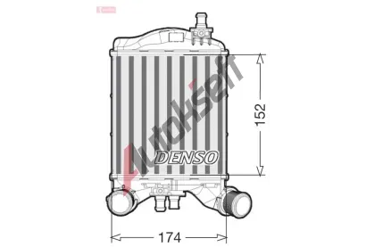 DENSO Chladi vzduchu intercooler DEN DIT09111, DIT09111