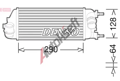 DENSO Chladič vzduchu intercooler DEN DIT09115, DIT09115 DENSO Chladič vzduchu intercooler DEN DIT09115, DIT09115