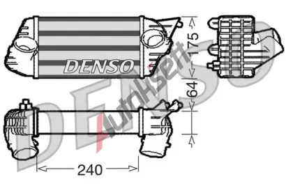 DENSO Chladi vzduchu intercooler DEN DIT09120, DIT09120