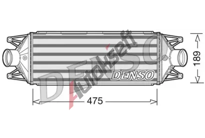 DENSO Chladi� vzduchu intercooler DEN DIT12002, DIT12002