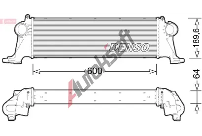 DENSO Chladi vzduchu intercooler DEN DIT12004, DIT12004