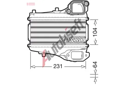 DENSO Chladi vzduchu intercooler DEN DIT40001, DIT40001
