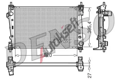 DENSO Chladi vody DEN DRM01006, DRM01006