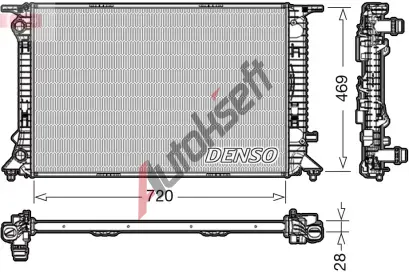 DENSO Chladi vody DEN DRM02022, DRM02022
